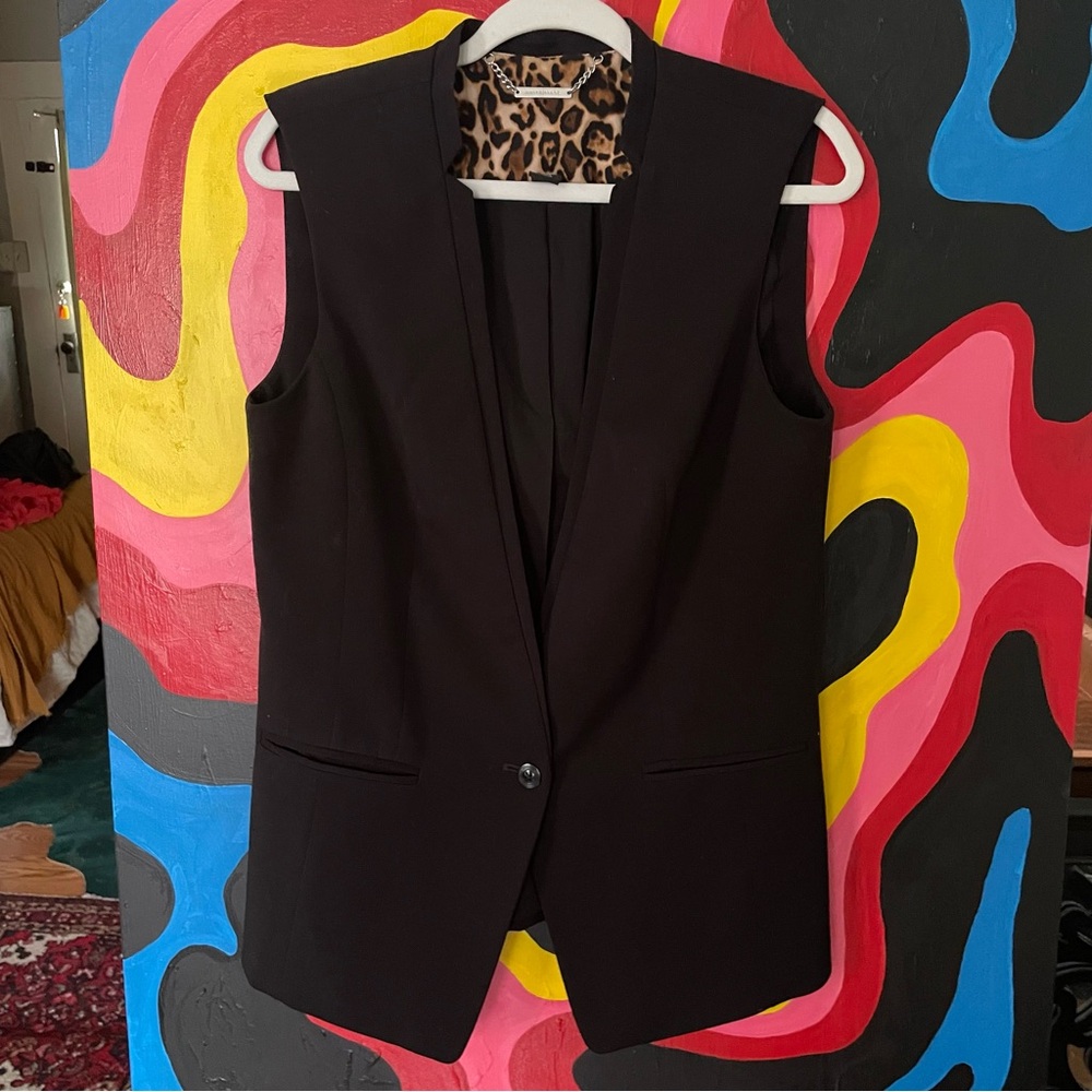 Black suit vest